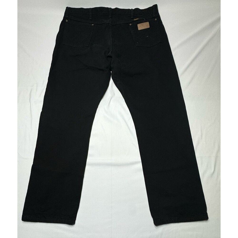 Wrangler Men's 1013MWZWK Regular Fit Straight Leg Black Jeans - Size 42x30* - Picture 2 of 6